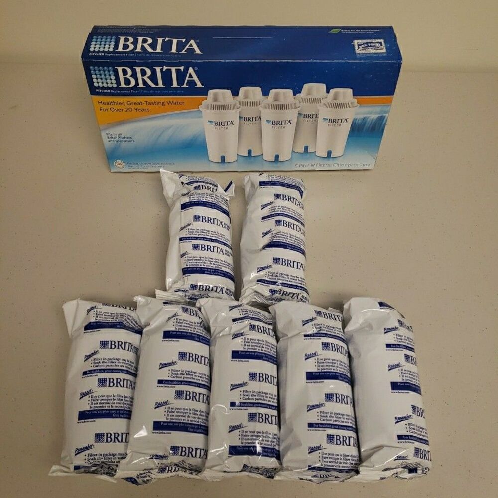 NEW Pack of 7 Brita Water Filter Replacement for Pitchers  & Dispensers